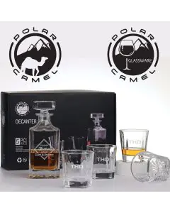Polar Camel Decanter and Rocks Glasses Set