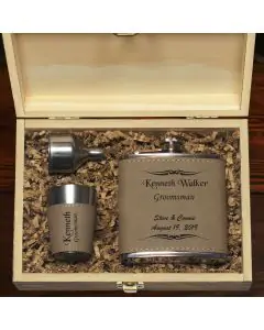 Appaloosa Flask And Shot Glass Groomsmen Gift Set