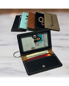 Personalized Keychain ID Holder
