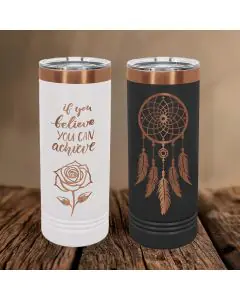 22-ounce Tumbler, Rose Gold Trim and Engraving
