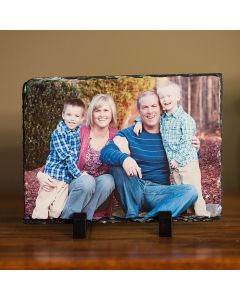 Photo Personalized Rectangle Slate Rock Plaque